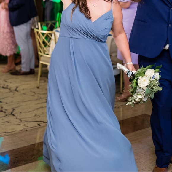 Bill Levkoff Bridesmaid Gown For Wedding Slate - Picture 7 of 7